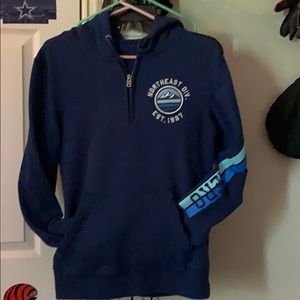 Aeropostal hoddy sweater size S blue preowned